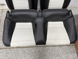 2018-2023 Ford Mustang GT Black/White Leather Front Rear Power Seats Heat/Cooled