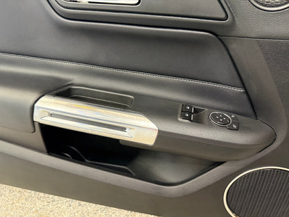 2018-2023 Mustang GT V6 EcoBoost LH RH Premium Leather Insert Door Panels Pair