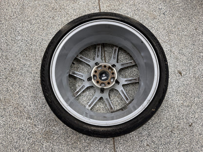2015-2026 Mustang Niche Prodigy 5 20x9" Silver Wheel/Tire 275/30/20 Continental