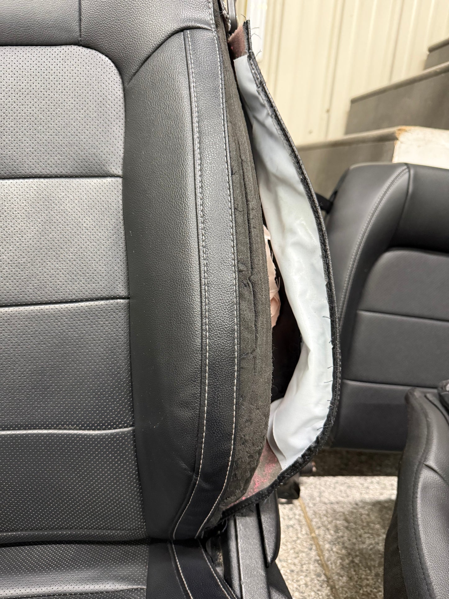 2015-2017 Ford Mustang GT Leather Front Rear Seats Black Heated/Cooled