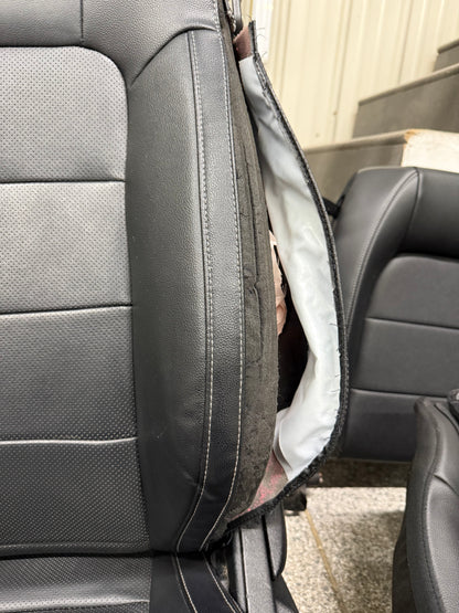 2015-2017 Ford Mustang GT Leather Front Rear Seats Black Heated/Cooled