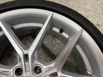 2015-2026 Mustang Niche Prodigy 5 20x9" Silver Wheel/Tire 275/30/20 Continental