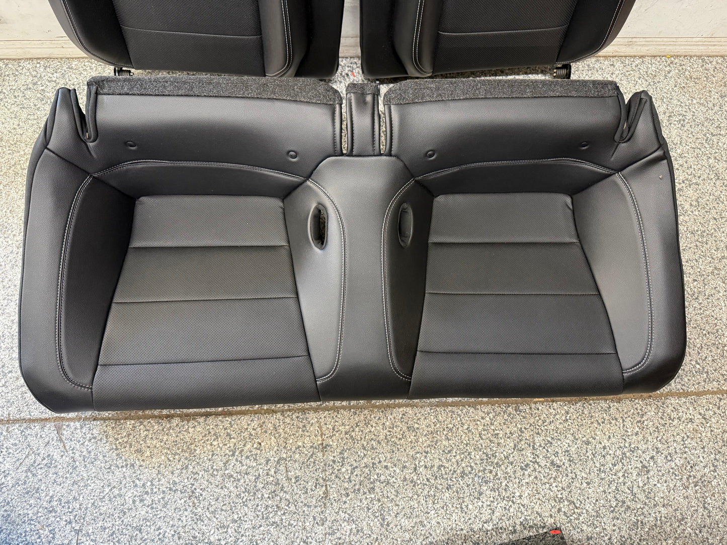 2018-2023 Ford Mustang GT Black Leather Coupe Front & Rear Seats