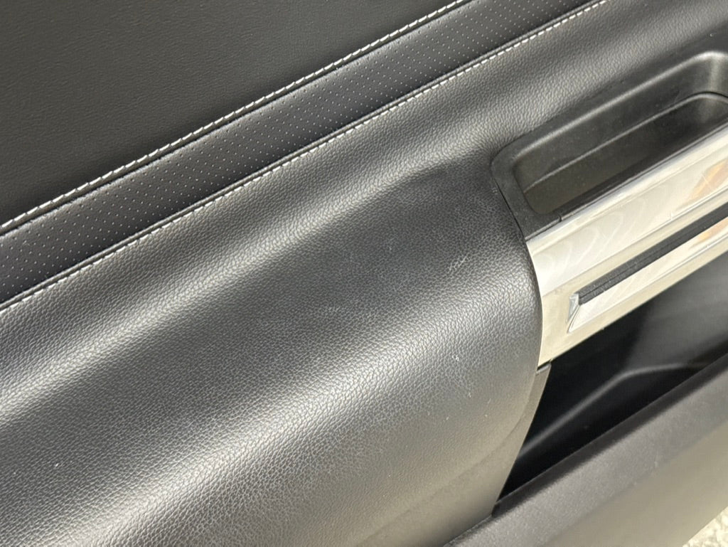 2018-2023 Mustang GT V6 EcoBoost LH RH Premium Leather Insert Door Panels Pair