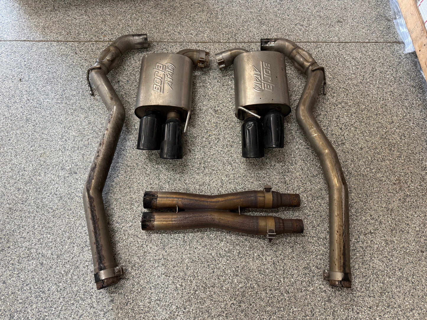 2018-2023 Ford Mustang GT Borla ATAK Cat-Back Exhaust System Black Tip *Damaged*