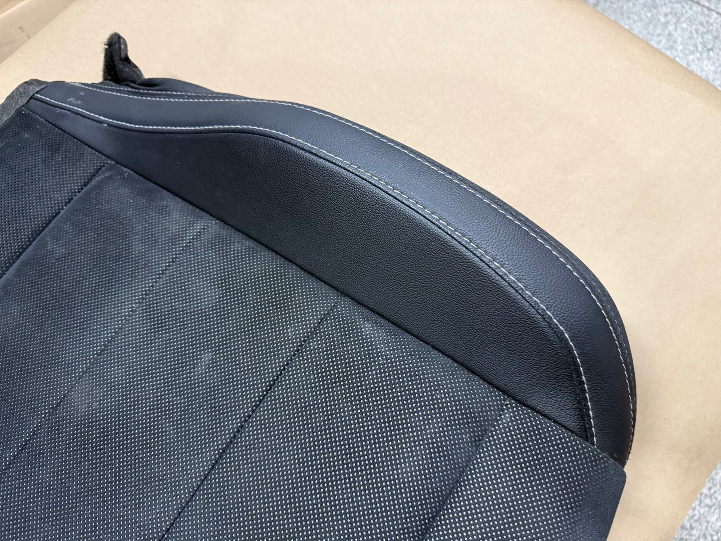 2018-2023 Ford Mustang RH Passenger Side Front Lower Leather/Suede Seat Cover