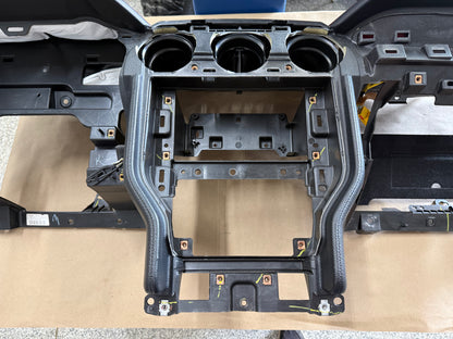 2015-2017 Ford Mustang GT 5.0 Leather Dash Pad Frame "Red Stitch"