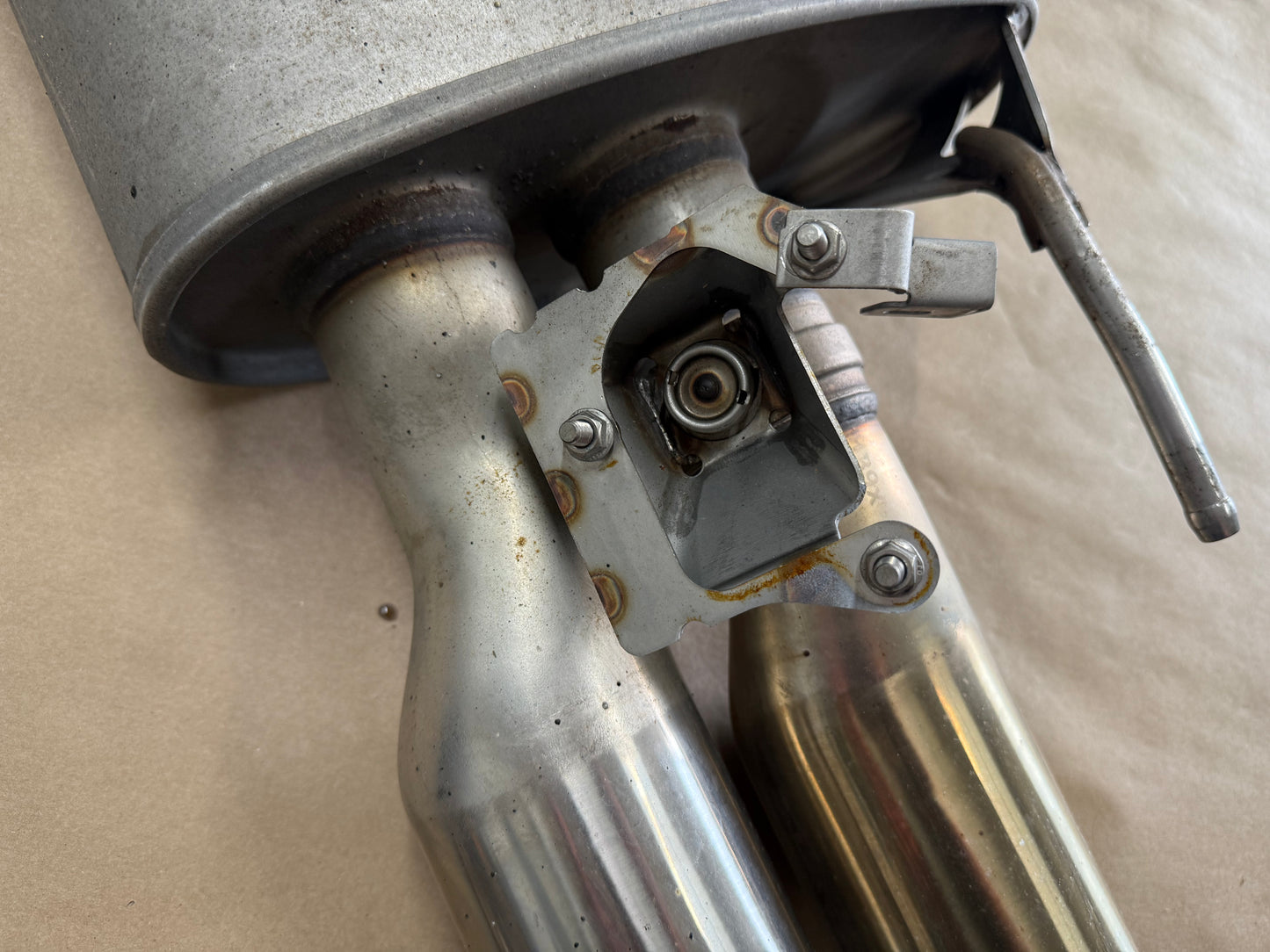 2018-2023 Ford Mustang GT LH Driver Side Active Exhaust Muffler Quad Tip
