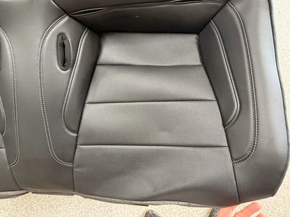 2018-2023 Ford Mustang GT Black Leather Coupe Rear Seat Covers