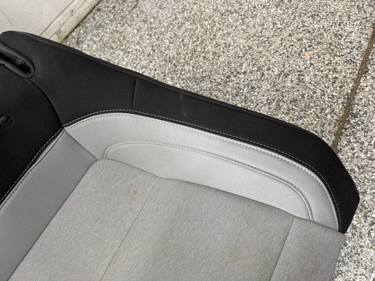 2024-2025 Ford Mustang GT Grey/Black Cloth Rear Seats Coupe