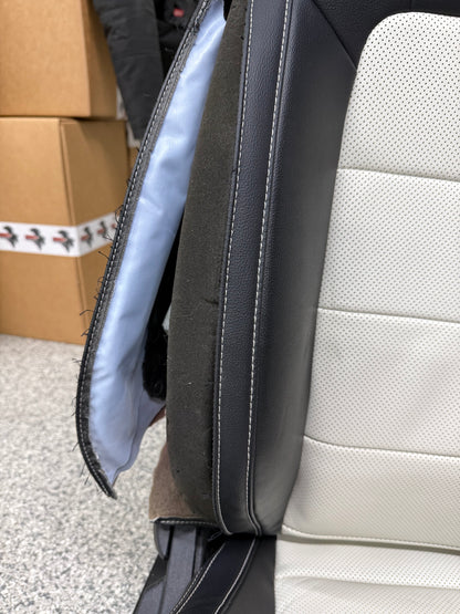 2018-2023 Ford Mustang GT Black/White Leather Front Rear Power Seats Heat/Cooled