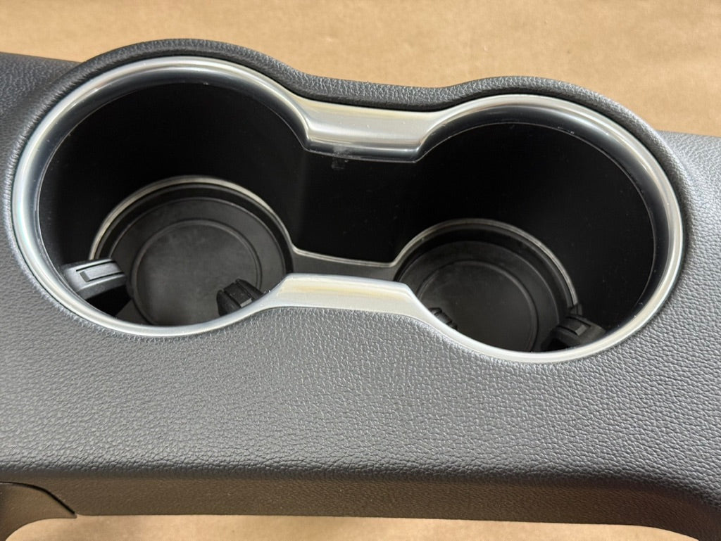 2018-2023 Mustang GT Center Console Top Interior Trim Pieces Leather Red Stitch