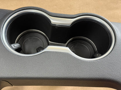 2018-2023 Mustang GT Center Console Top Interior Trim Pieces Leather Red Stitch