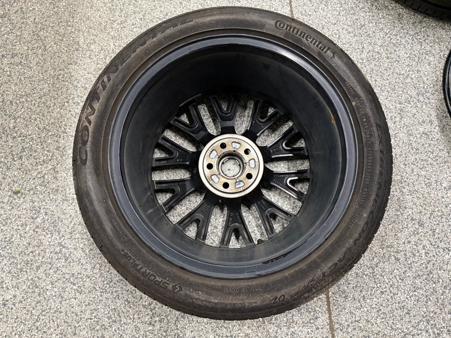 2015-2023 Mustang GT 5.0 19x9.5" Wheel Rim PP1 Rear 275/40/19 Continental