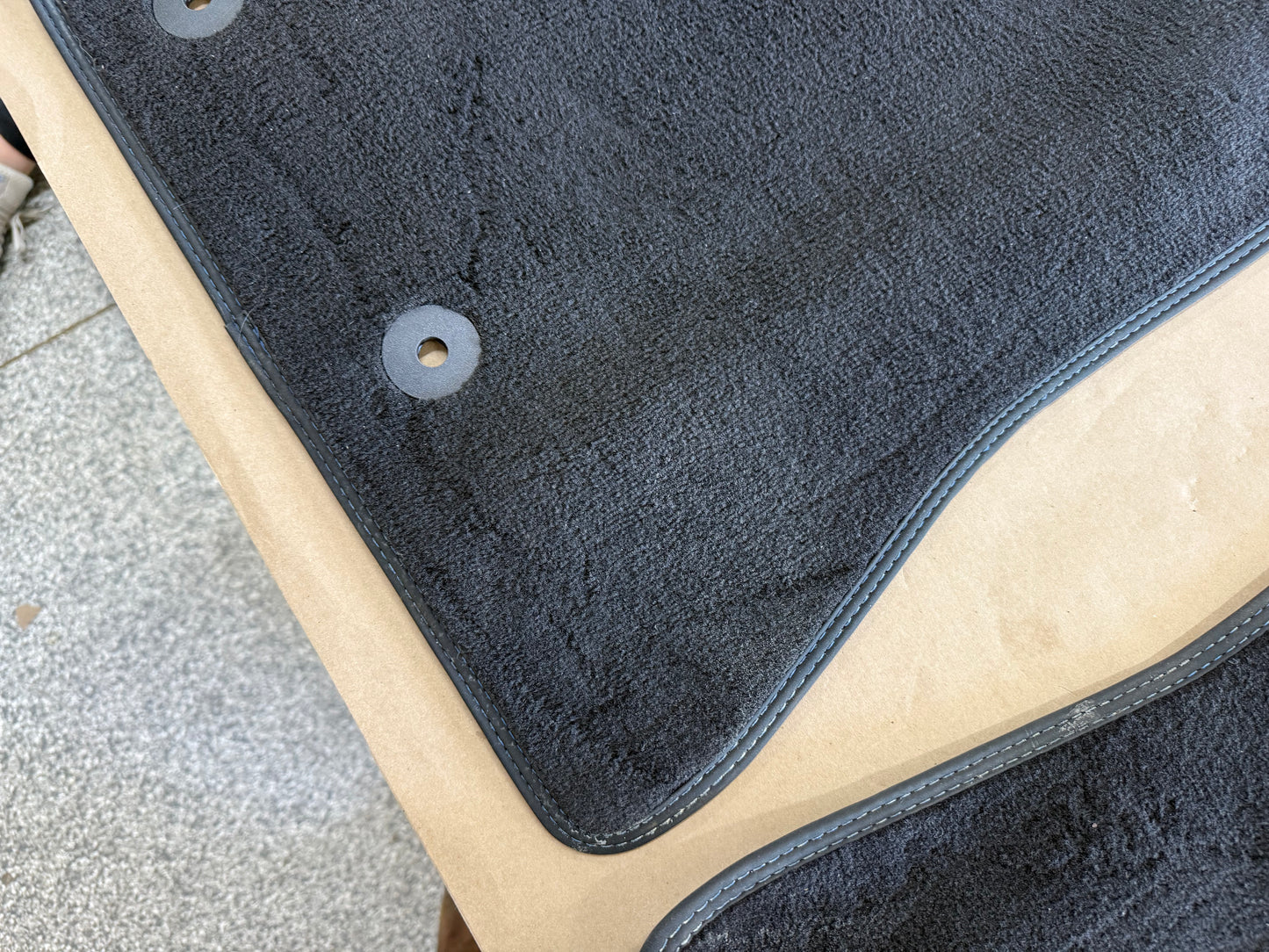2024-2026 Ford Mustang Dark Horse Front Floor Mats Carpet "Blue Stitch"