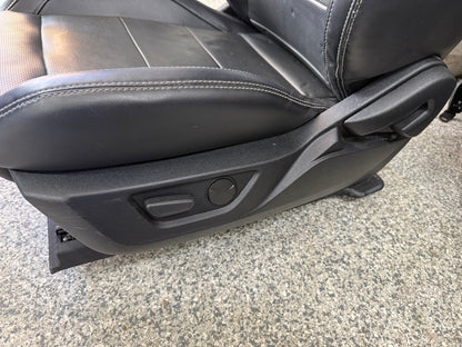 2018-2023 Ford Mustang GT Black Leather Front Rear Power Seats Heat Cooled Vert