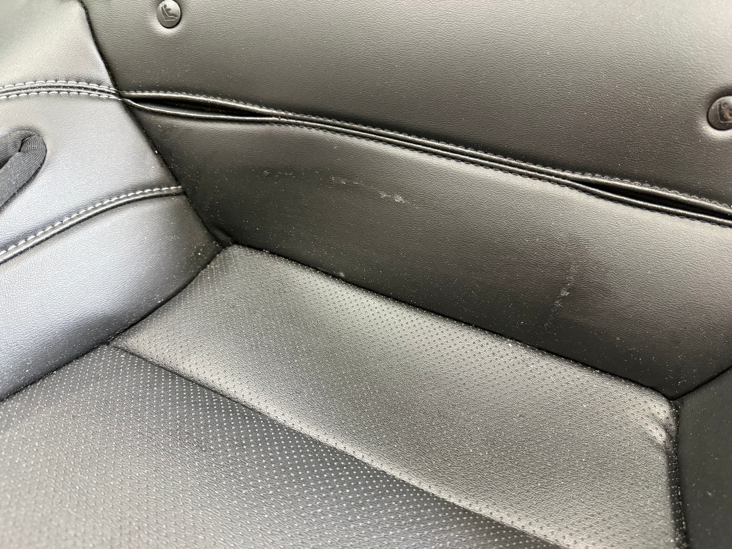 2018-2023 Ford Mustang GT Black Leather Coupe Rear Seat Covers
