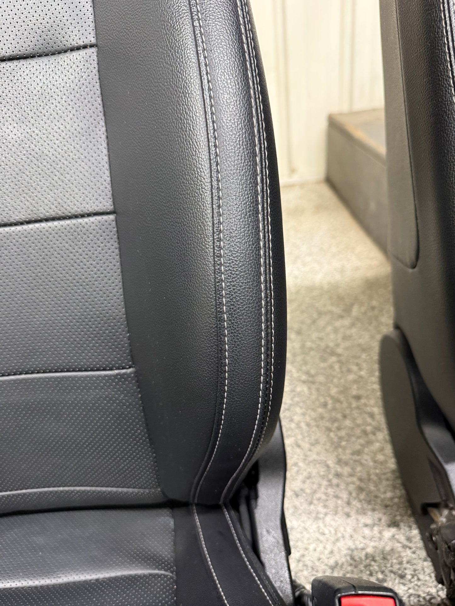 2015-2017 Ford Mustang GT Leather Front Rear Seats Black Heated/Cooled