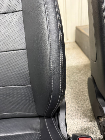 2015-2017 Ford Mustang GT Leather Front Rear Seats Black Heated/Cooled