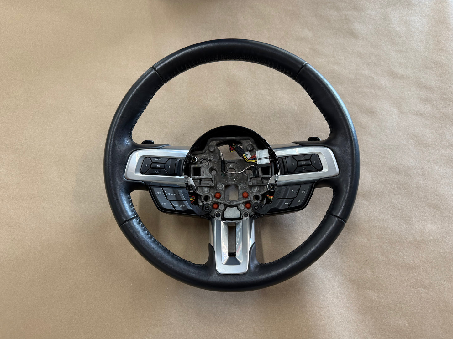 2018-2023 Mustang Leather Steering Wheel Automatic Paddle Shifters