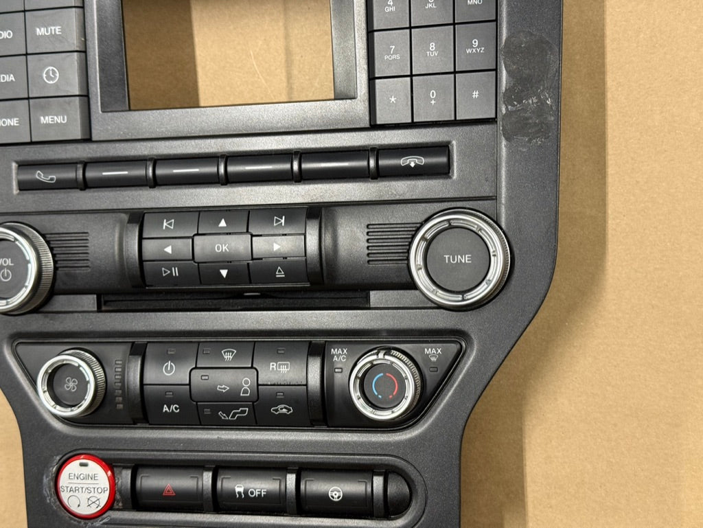 2015-2017 Ford Mustang GT Face Plate Radio Trim Piece