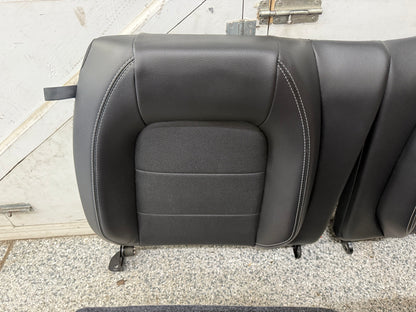2018-2023 Ford Mustang GT Black Leather Coupe Front & Rear Seats