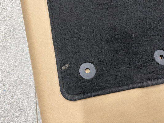 2024-2026 Ford Mustang Front Floor Mats Carpet "Black Stitch"