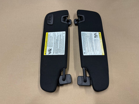 2015-2023 Ford Mustang Coupe Sun Visors Pair "Home Link"