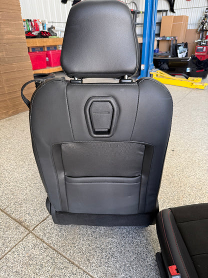 2018-2023 Ford Mustang GT California Special Front Rear Seats Black Red Stitch