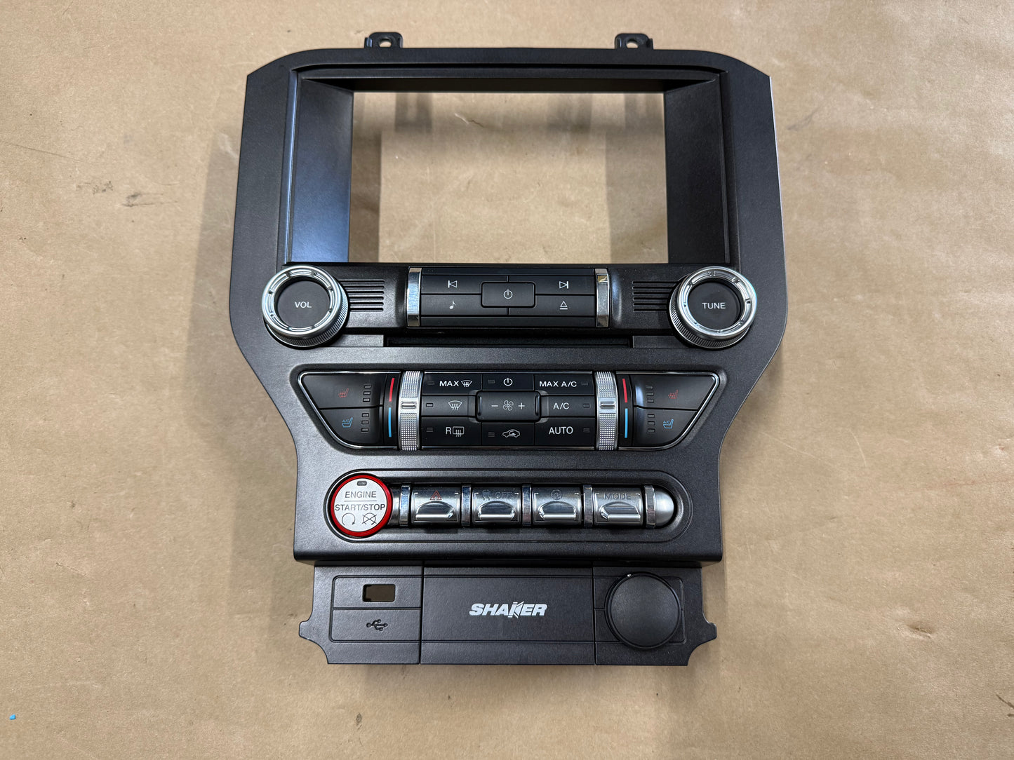 2015-2017 Ford Mustang GT Face Plate Premium Radio 8 inch Trim Piece
