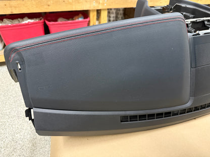 2018-2023 Ford Mustang GT 5.0 Leather Dash Pad Frame "Red Stitch"