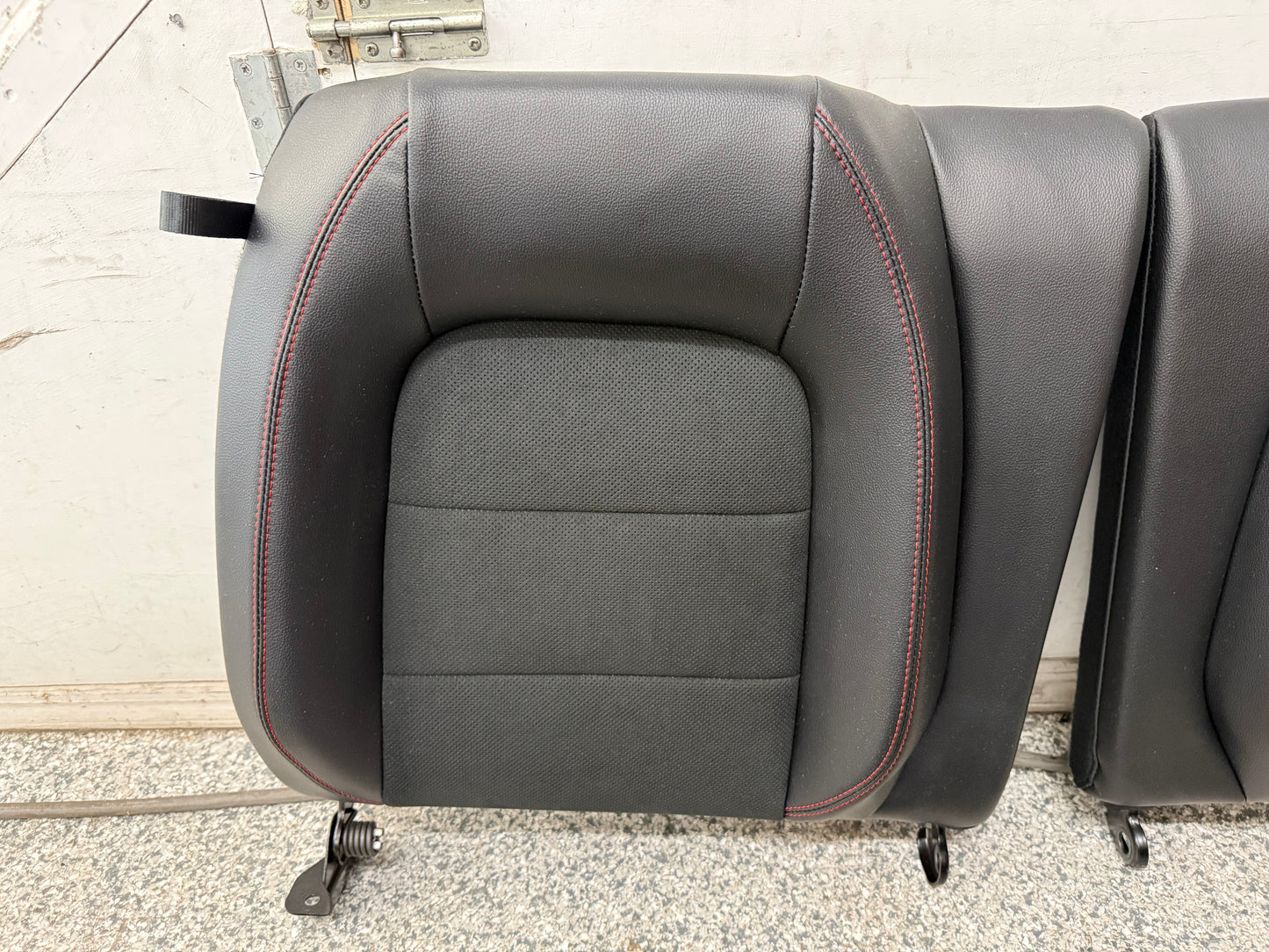 2018-2023 Ford Mustang GT California Special Front Rear Seats Black Red Stitch