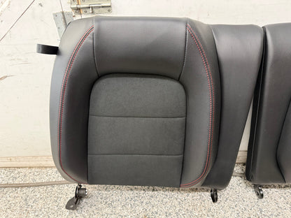 2018-2023 Ford Mustang GT California Special Front Rear Seats Black Red Stitch
