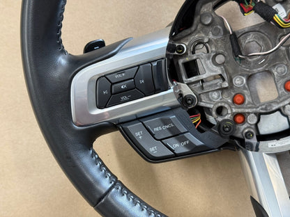 2018-2023 Mustang Leather Steering Wheel Automatic Paddle Shifters