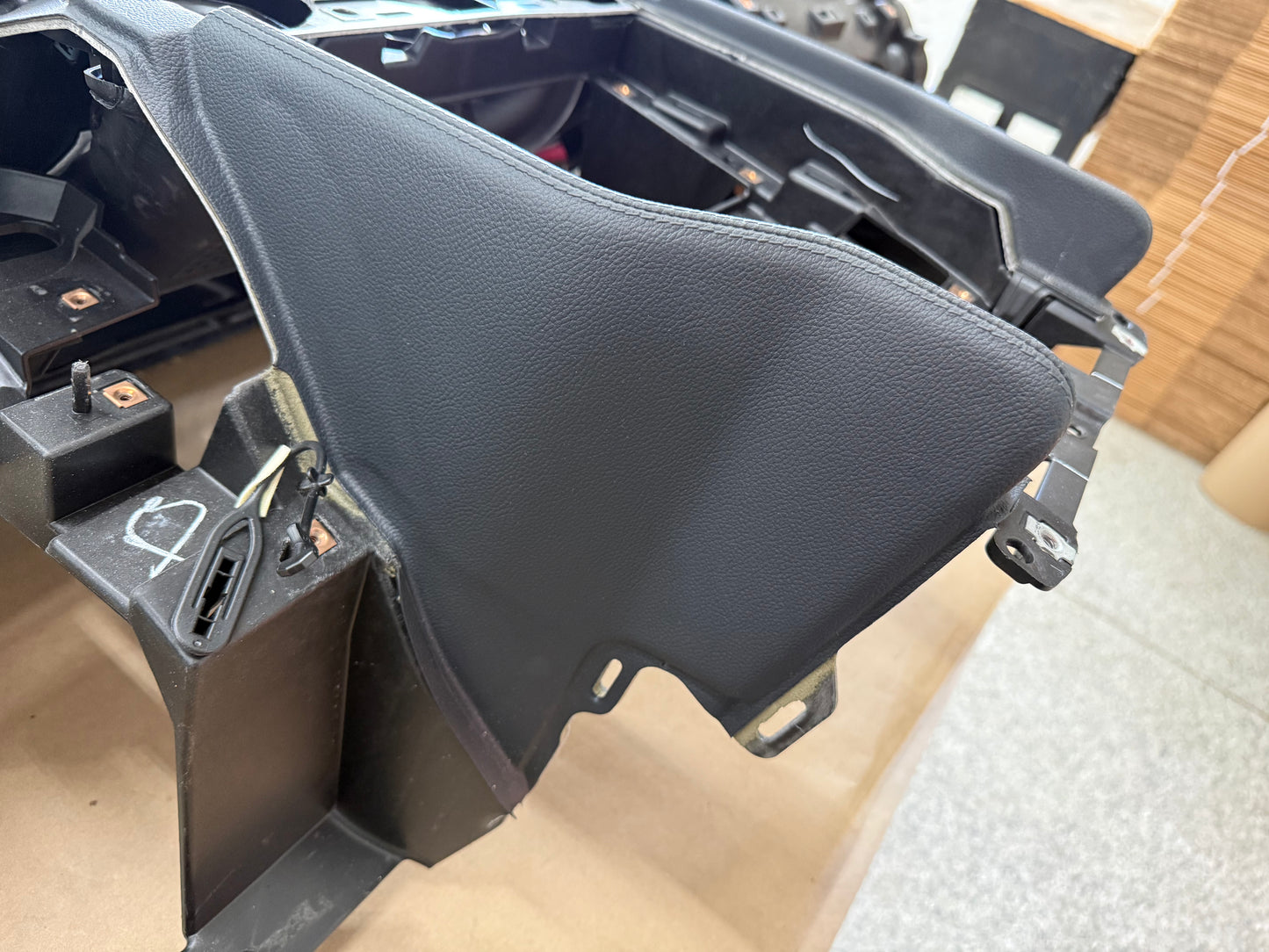 2018-2023 Ford Mustang GT 5.0 Leather Dash Pad Frame "Red Stitch"