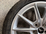 2015-2023 Ford Mustang GT Silver Wheel Rim 19"x8.5" Goodyear Assurance 255/40/19