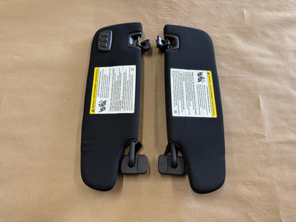 2015-2023 Ford Mustang Coupe Sun Visors Pair "Home Link"