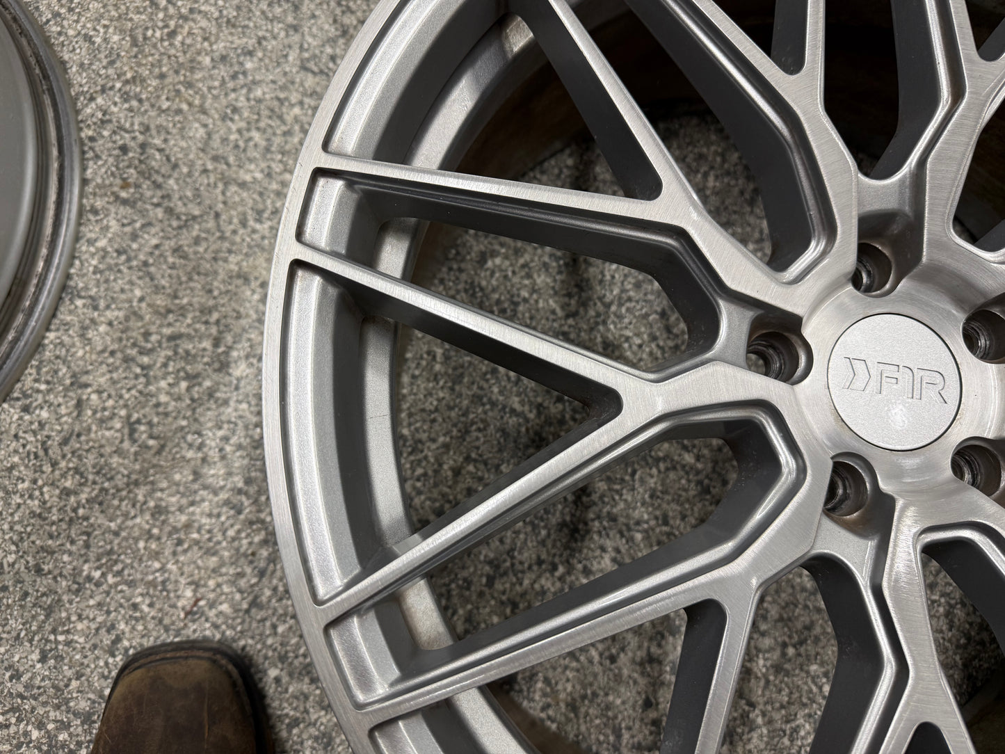 2015-2023 Ford Mustang F1R F103 Brushed Silver Wheels Set of 4 20x10"