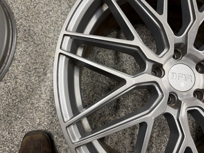 2015-2023 Ford Mustang F1R F103 Brushed Silver Wheels Set of 4 20x10"