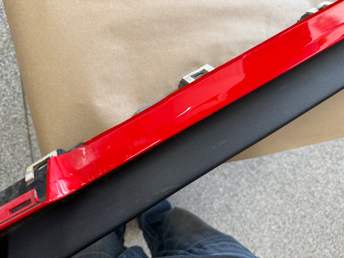 2015-2023 Mustang GT V6 LH Side Skirt Molding Driver Side "Race Red"