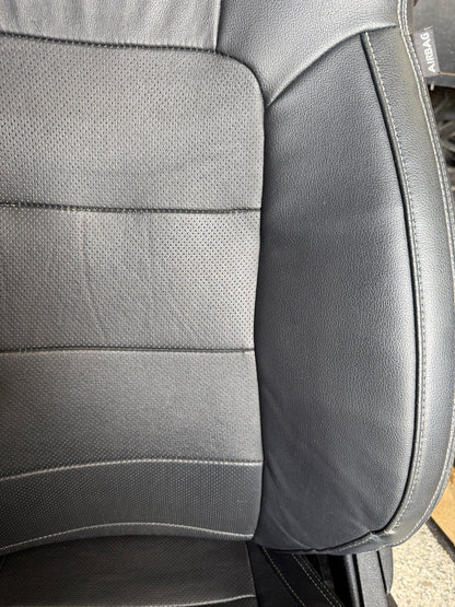 2015-2017 Ford Mustang GT Premium Leather Front Rear Seats Black Heated/Cooled