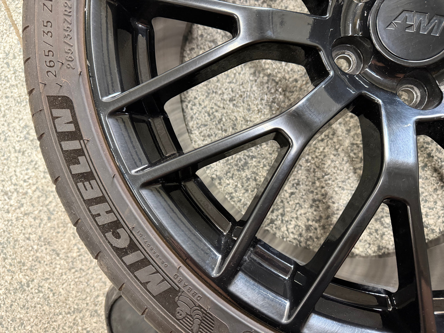 2015-2023 Ford Mustang GT 20x8.5" Wheel Rim PP1 265/35/20 Michelin AM Replica