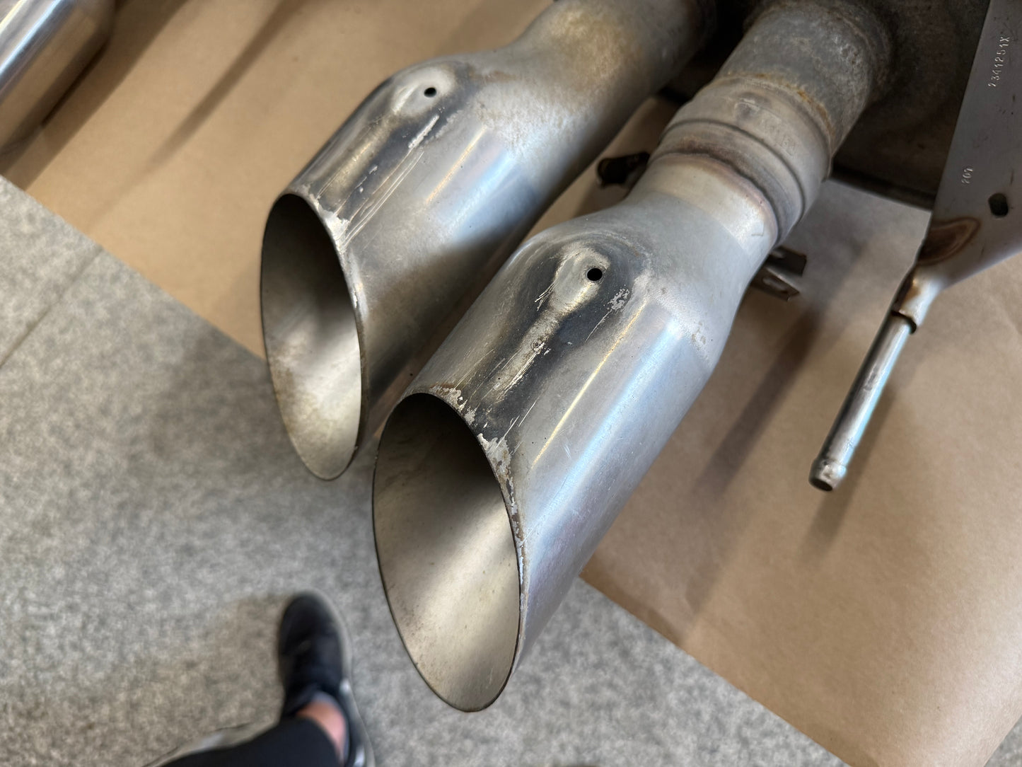 2018-2023 Ford Mustang GT Active Exhaust Quad Tip Mufflers