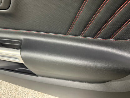 2015-2017 Ford Mustang GT V6 EcoBoost LH RH Leather Insert Door Panels Pair