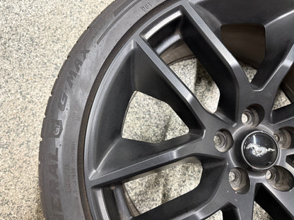 2015-2023 Ford Mustang GT Black Wheel Rim 20x9" General G Max 275/35/20