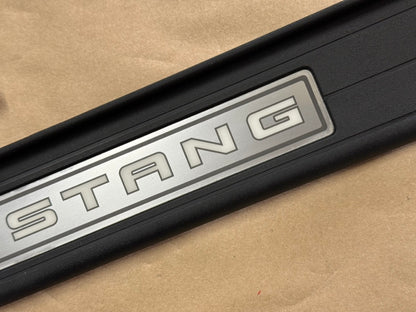 2015-2023 Ford Mustang "My Color" Sill/Scuff Plates Interior Trim Black