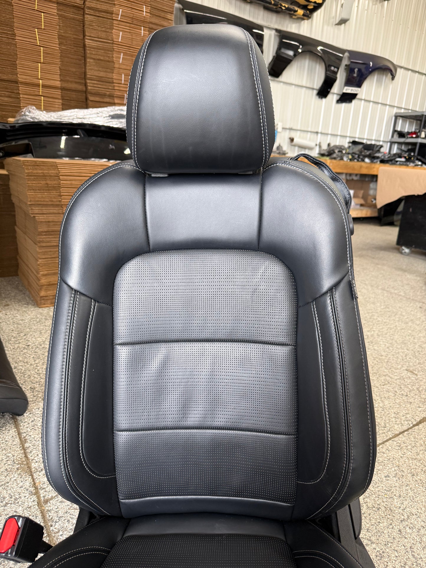 2024-2026 Ford Mustang GT Black Leather Coupe Front & Rear Seats