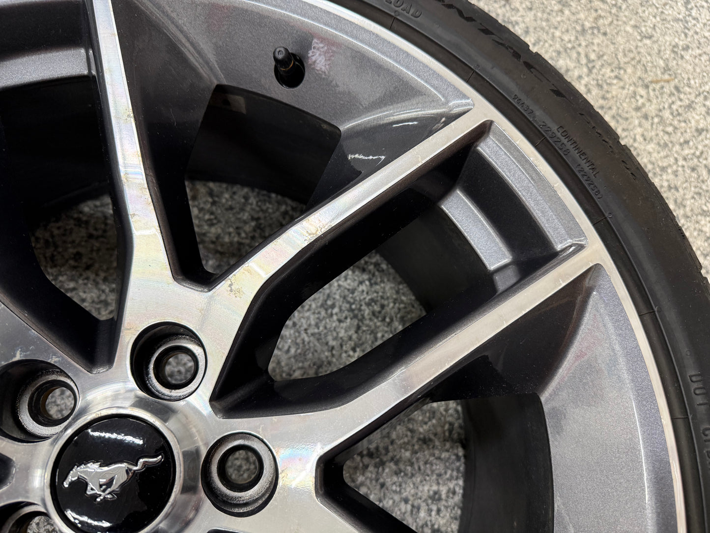 2015-2023 Ford Mustang GT Wheel Rim 20x9" Continental Extreme Contact 265/35/20