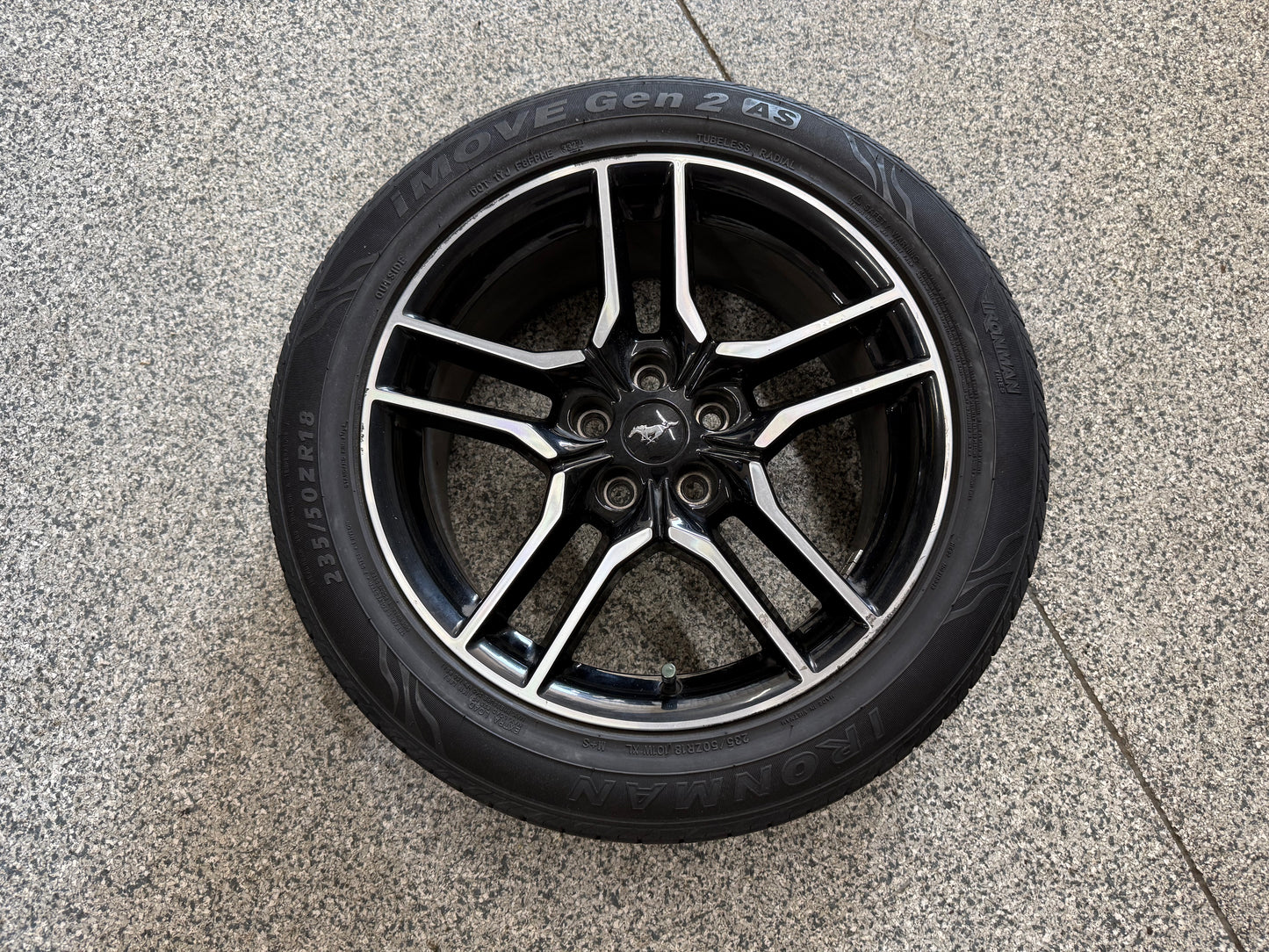 2015-2023 Ford Mustang GT 5.0 18x8" Wheel Rim Ironman 235/50/18