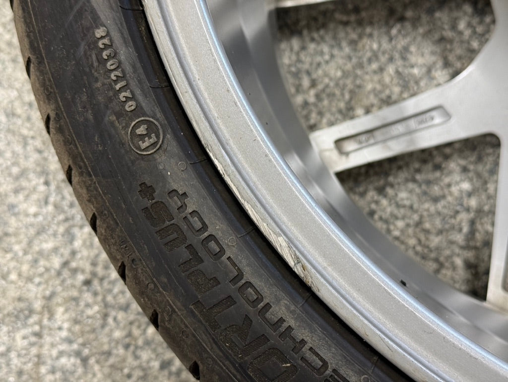 2015-2026 Mustang Niche Prodigy 5 20x9" Silver Wheel/Tire 275/30/20 Continental